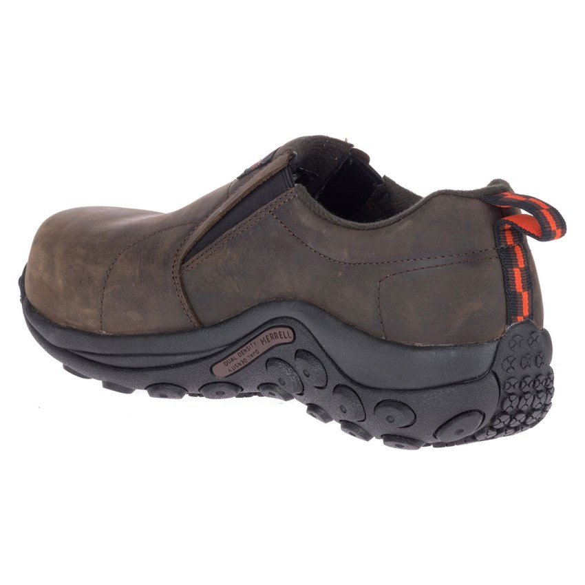 Chaussure de Securite Merrell Jungle Moc Leather Comp Toe Chocolat Homme | D.P.UWRM